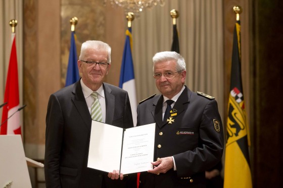 Verleihung des Dienstordens des Landes Baden-Württemberg
