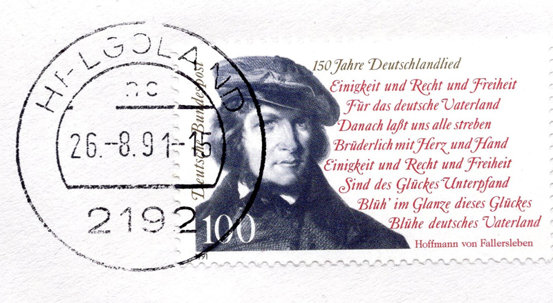 Abbildung der 100-Pfennig-Sonderbriefmarke